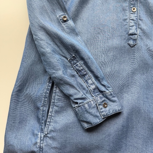 J. Jill Chambray Denim Tunic Blue Size M - Picture 3 of 13